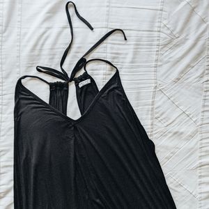 Ekouaer Nightgown for Women Loose Sleepwear V Neck Pajama Dress